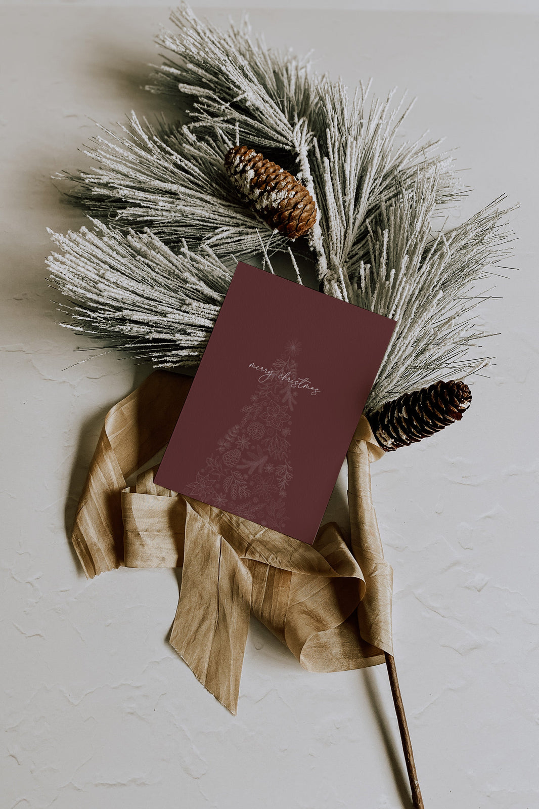 Burgundy Tree Christmas