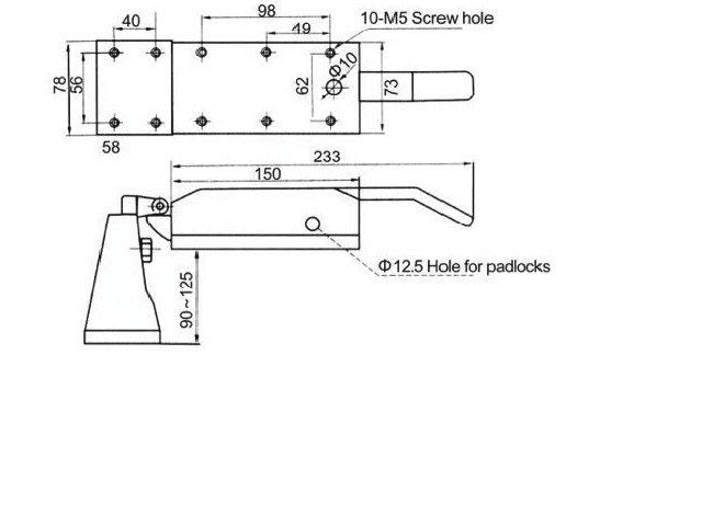 Byson Cold Room Door Handles and Locks - Chrome Byson product_type art-noise.myshopify.com byson-cold-room-door-handles-and-locks-chrome