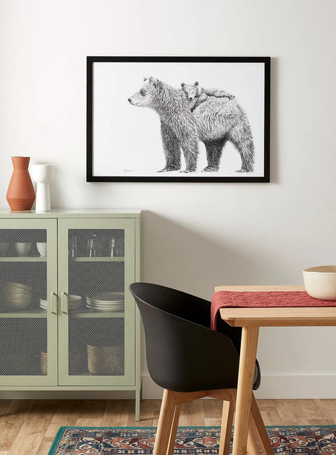 Grizzly with cub - "Social Animal" Collection LE NID atelier illustration art-noise.myshopify.com grizzly-with-cub-social-animal-collection Grizzly with cub - "Social Animal" Collection LE NID atelier illustration art-noise.myshopify.com grizzly-with-cub-social-animal-collection