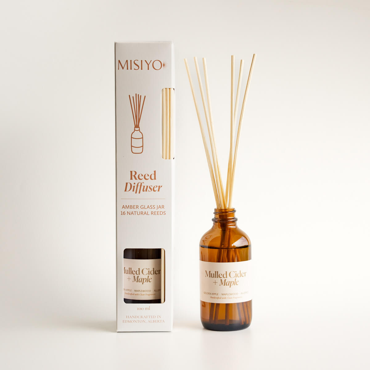Mulled Cider + Maple Reed Diffuser Misiyo Candle Co Reed Diffusers art-noise.myshopify.com mulled-cider-maple-reed-diffuser