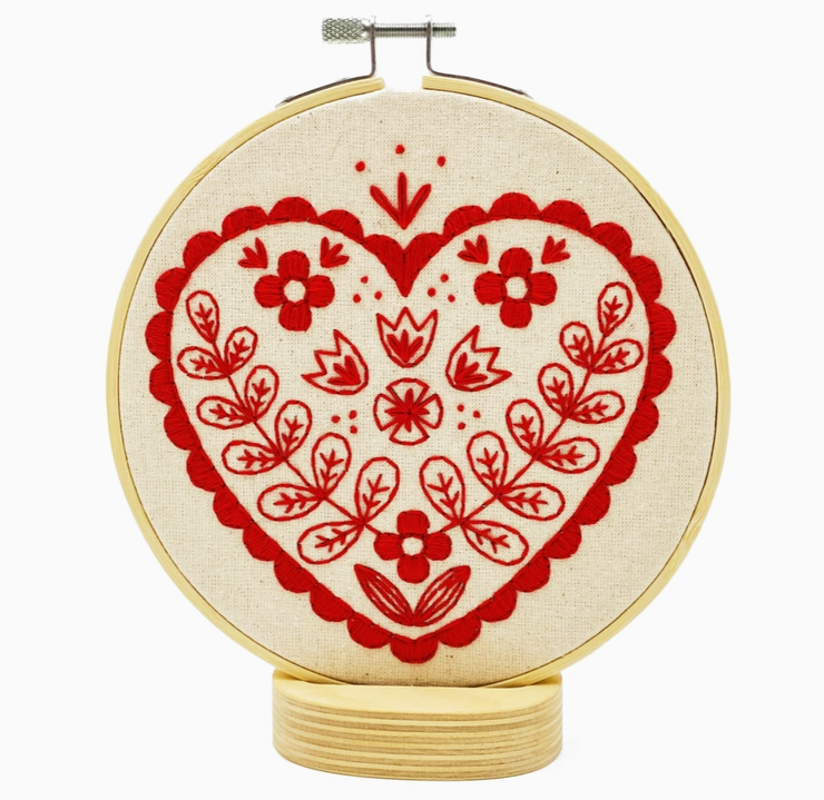 Nordic Heart Complete Embroidery Kit