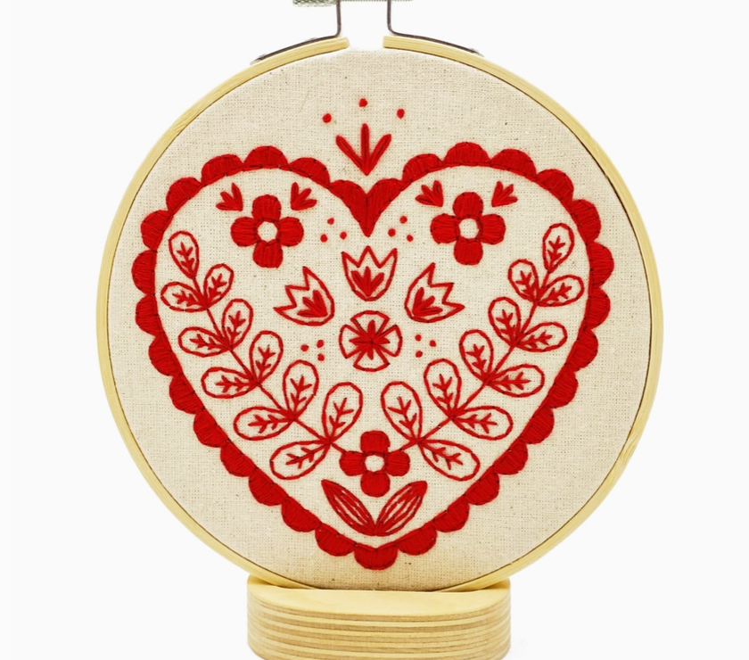 Nordic Heart Complete Embroidery Kit