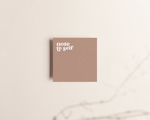 Note to self Sticky Notes Creativien Paper Goods art-noise.myshopify.com note-to-self-sticky-notes