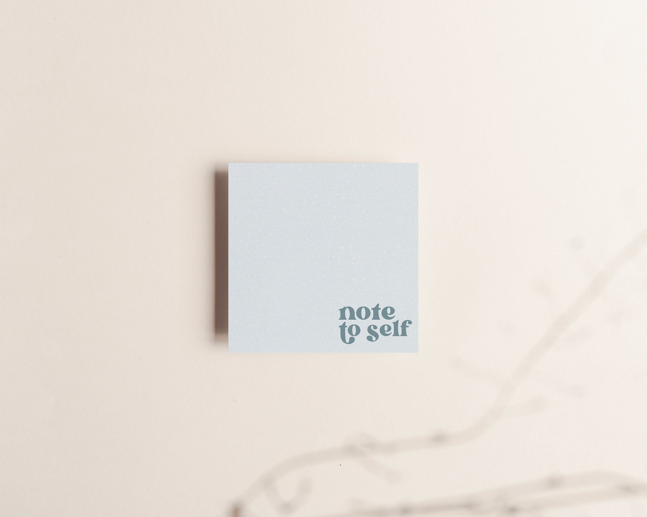 Note to self - Ice Blue Sticky Notes