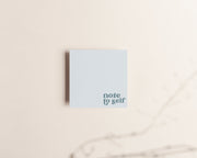 Note to self - Ice Blue Sticky Notes Creativien Paper Goods art-noise.myshopify.com note-to-self-ice-blue-sticky-notes