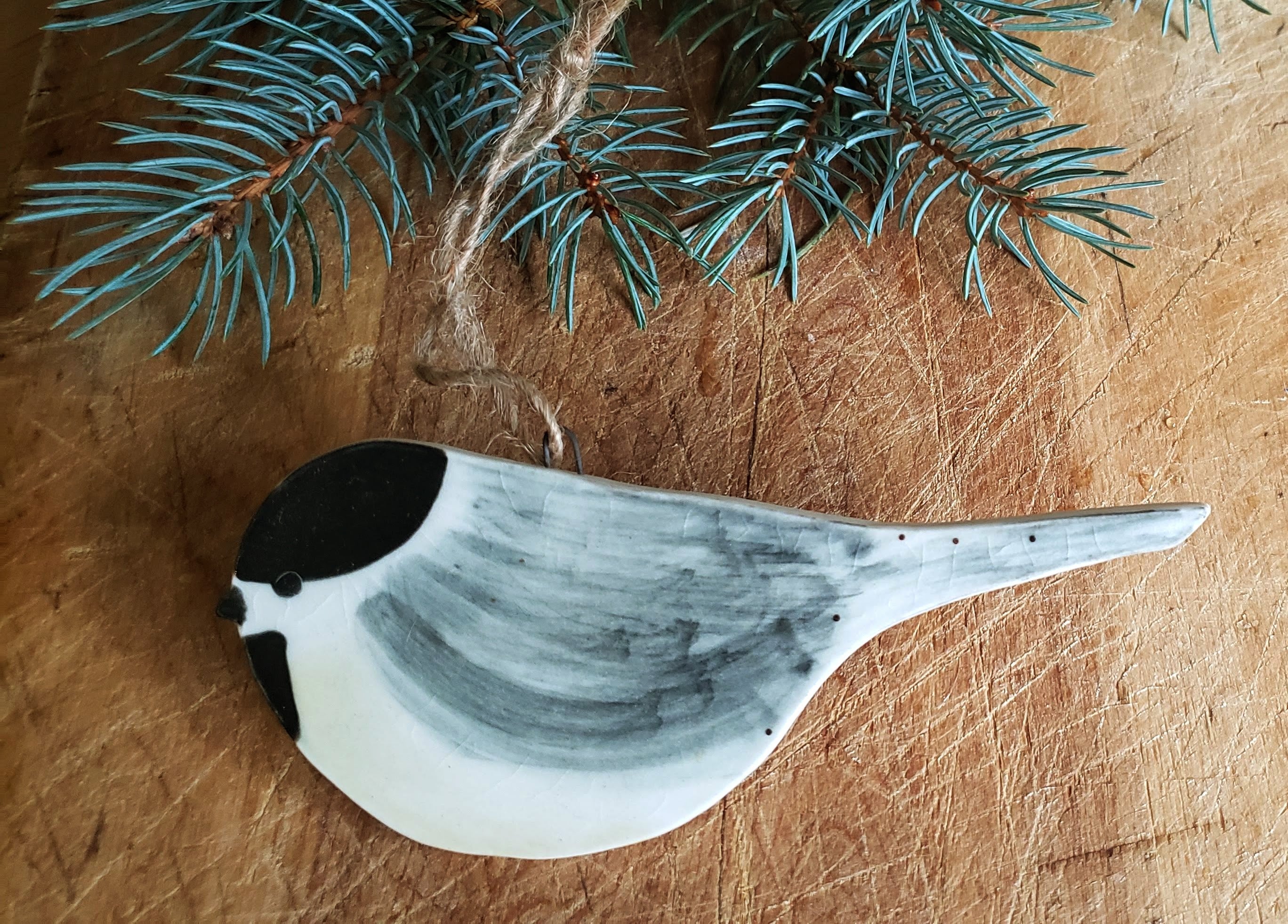 Goat Ridge Farm Ornament - Flat Chickadee