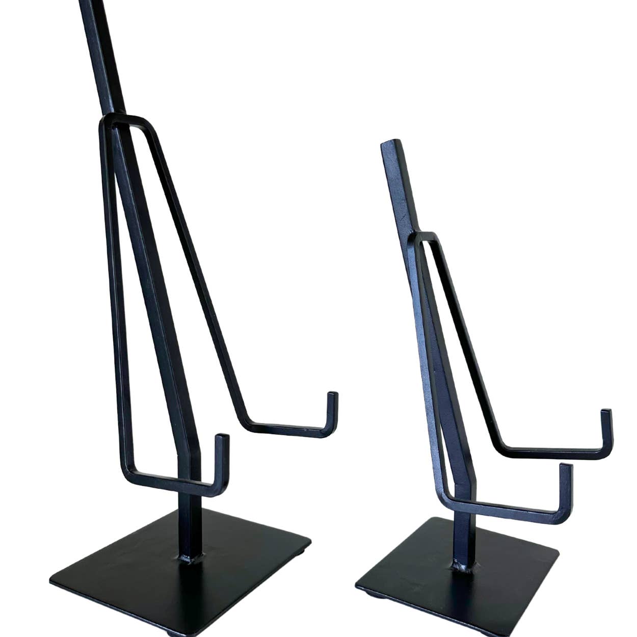 Picture Easel Stand | Dual Arm Black Iron