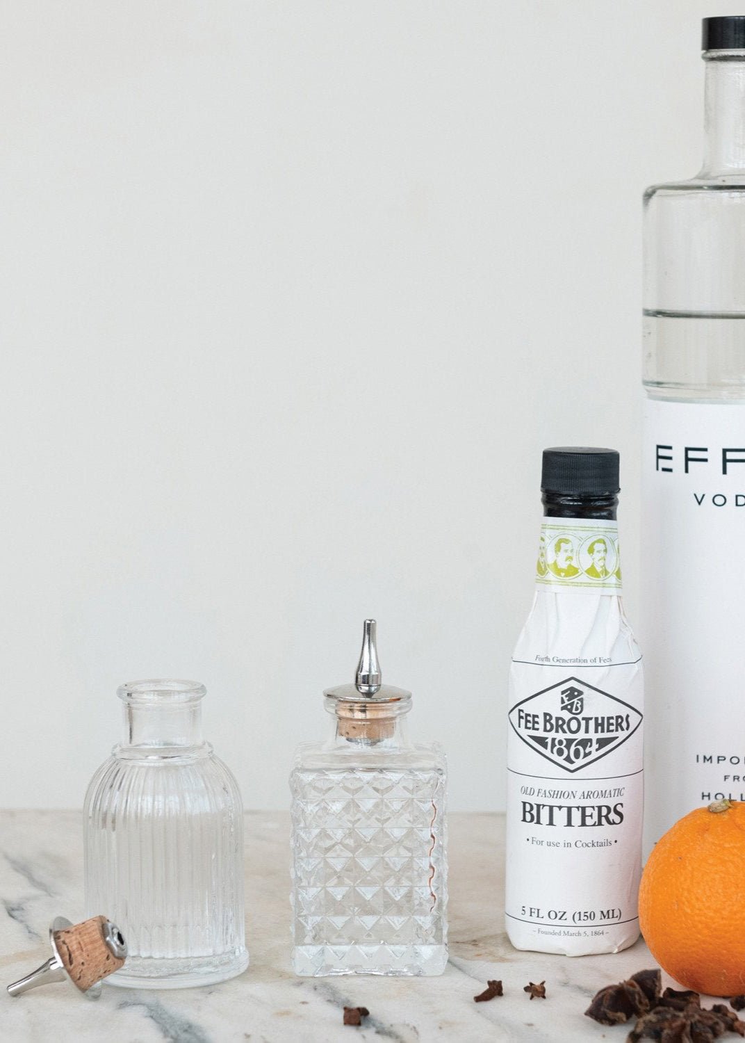 Pressed Glass Spout Bottle