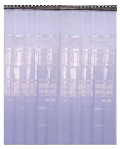 Byson PVC Strip Curtain Kits, Clear with Blue tint - 3ft x 7ft