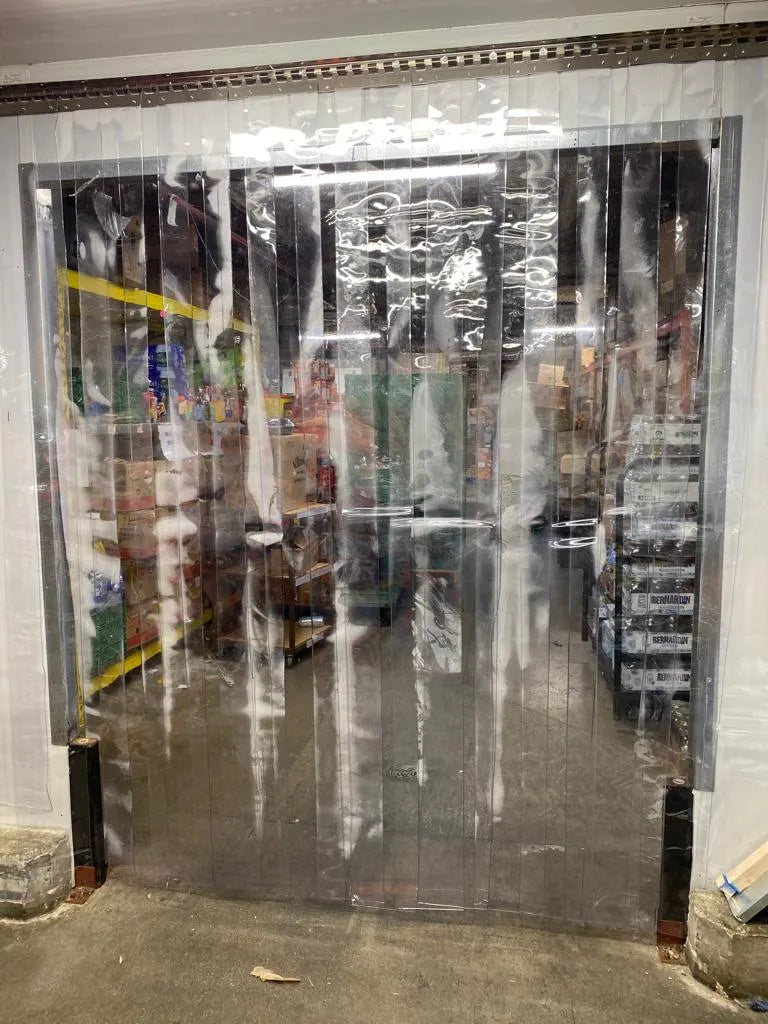  Byson PVC Strip Curtain Kits, Clear with Blue tint - 8ft x 8ft Byson  art-noise.myshopify.com byson-pvc-strip-curtain-kits-clear-with-blue-tint-8ft-x-8ft