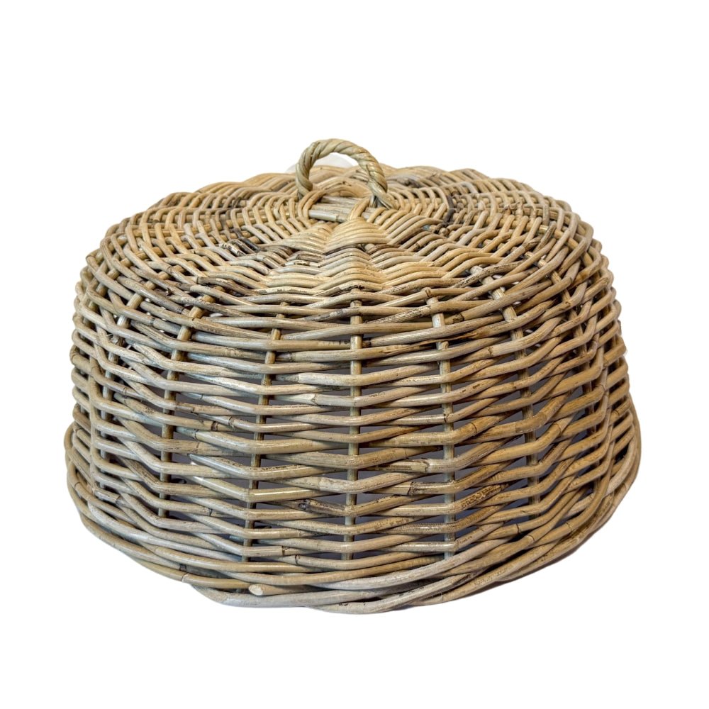 Rattan Cloche Dome Food Cover (Summer '25 Add-On) Clementine Home Floral Gift product_type art-noise.myshopify.com rattan-cloche-dome-food-cover-summer-25-add-on