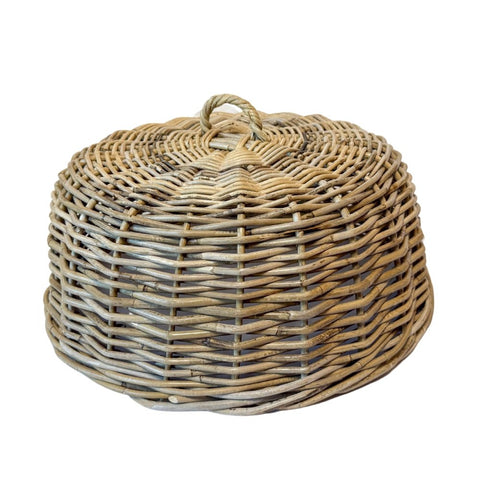 Rattan Cloche Dome Food Cover (Summer '25 Add-On) Clementine Home Floral Gift product_type art-noise.myshopify.com rattan-cloche-dome-food-cover-summer-25-add-on