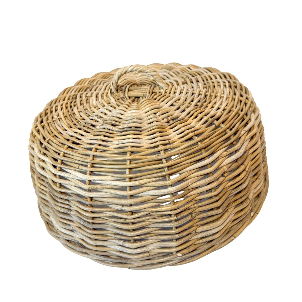 Rattan Cloche Dome Food Cover (Summer '25 Add-On) Clementine Home Floral Gift product_type art-noise.myshopify.com rattan-cloche-dome-food-cover-summer-25-add-on