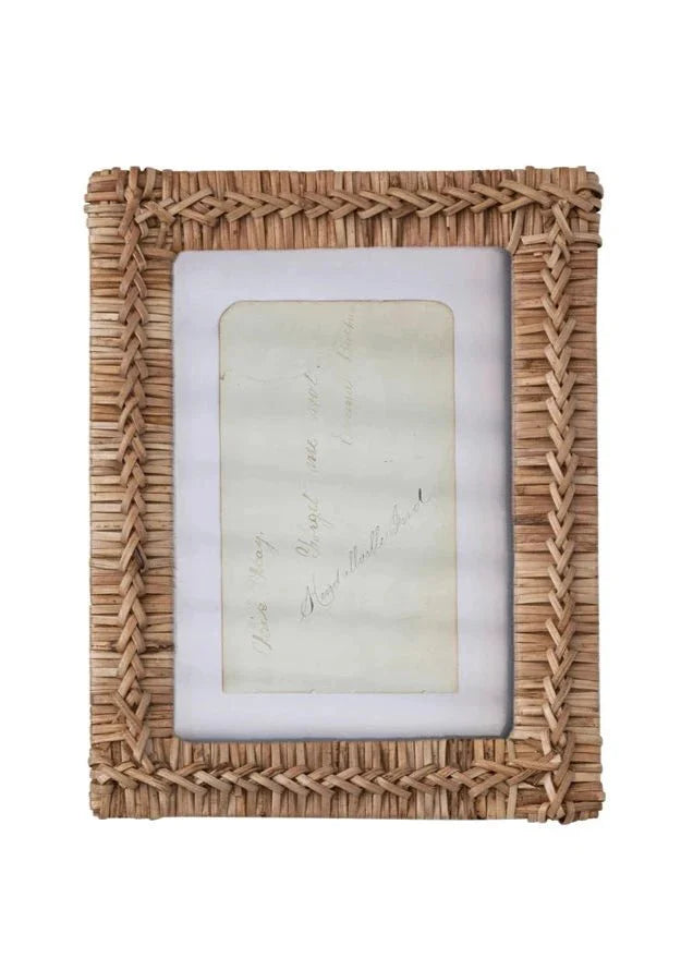 Rattan Photo Frame Clementine Home Floral Gift product_type art-noise.myshopify.com rattan-photo-frame