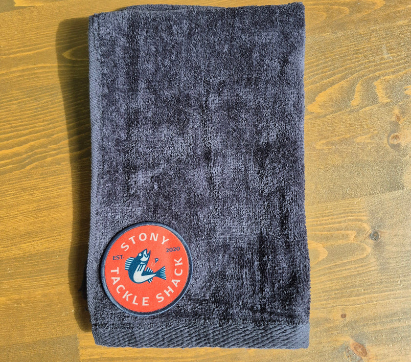 🍁Stony Tackle Fishing Hand Towel Black