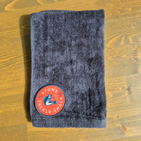🍁Stony Tackle Fishing Hand Towel Black