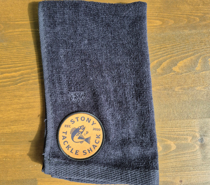 🍁Stony Tackle Fishing Hand Towel Black