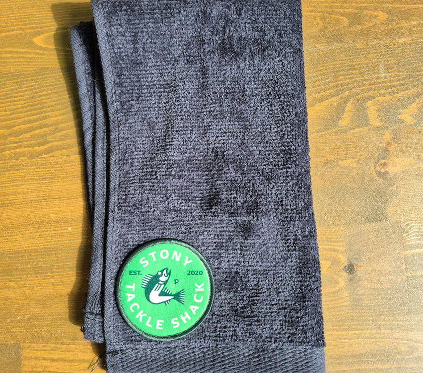 🍁Stony Tackle Fishing Hand Towel Black