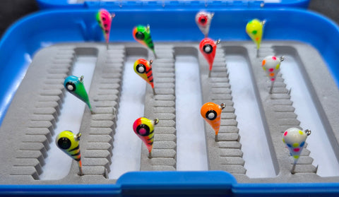 🍁Big Sky 5mm Tungsten Jigs 12/pc Set with Case