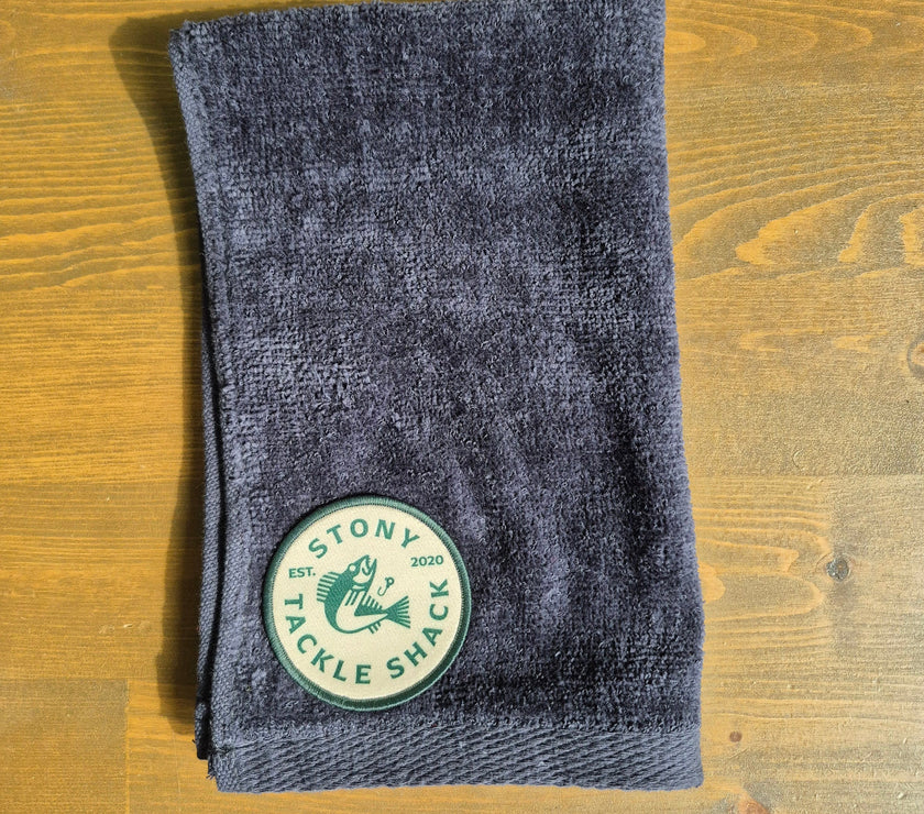 🍁Stony Tackle Fishing Hand Towel Black