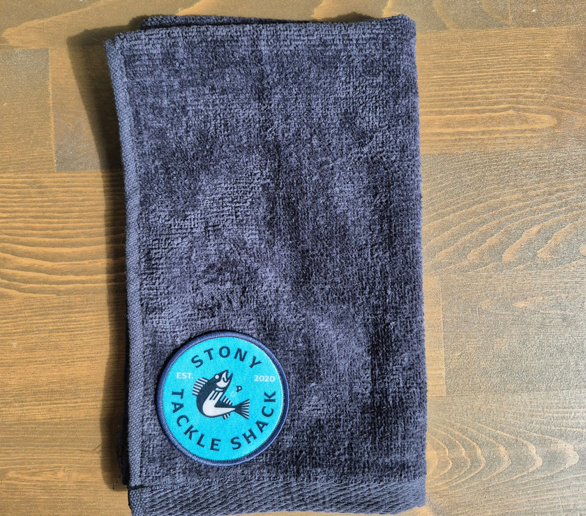 🍁Stony Tackle Fishing Hand Towel Black