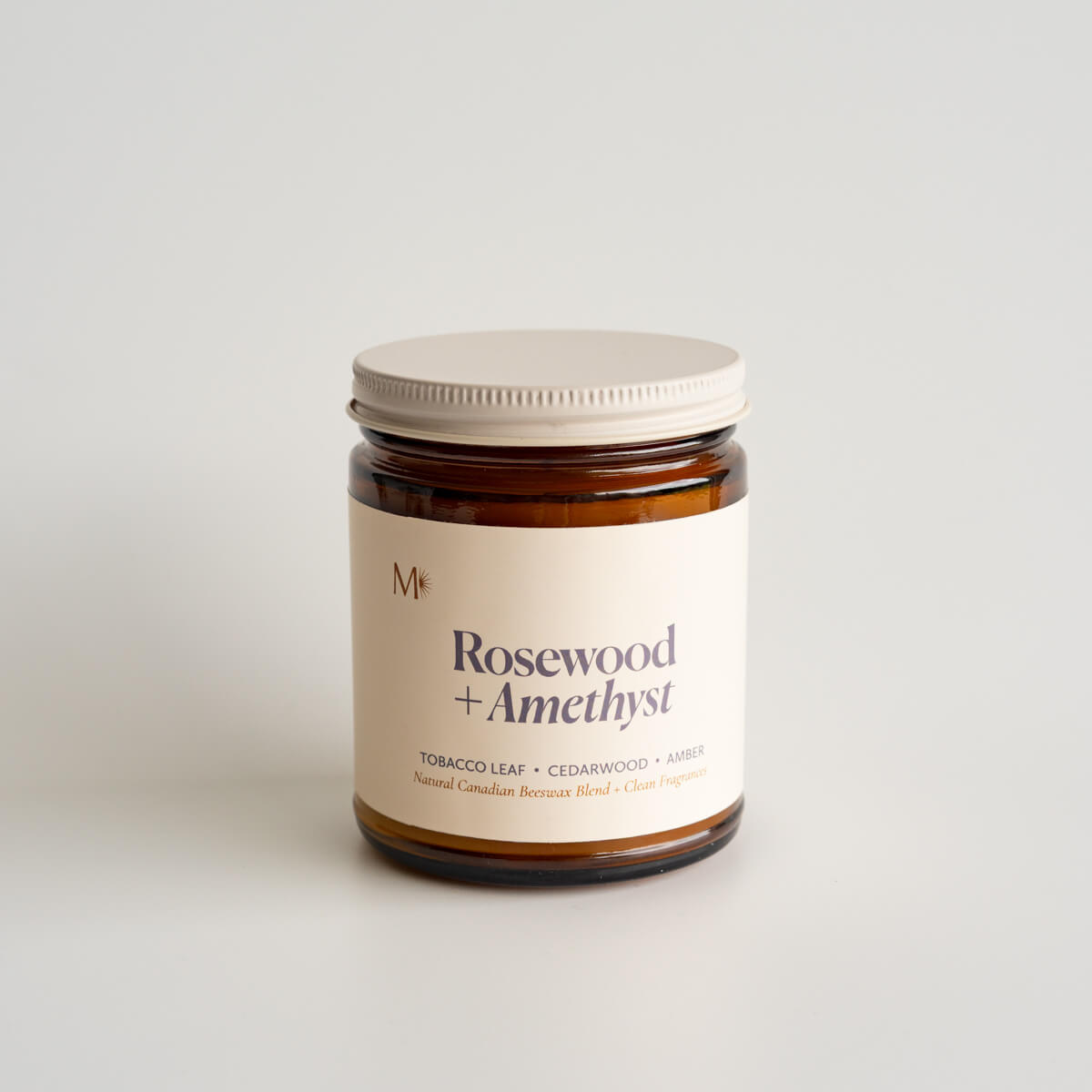 Rosewood + Amethyst Candle Jar
