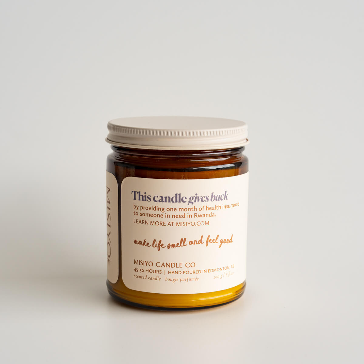 Rosewood + Amethyst Candle Jar Misiyo Candle Co Candles art-noise.myshopify.com rosewood-amethyst-candle-jar