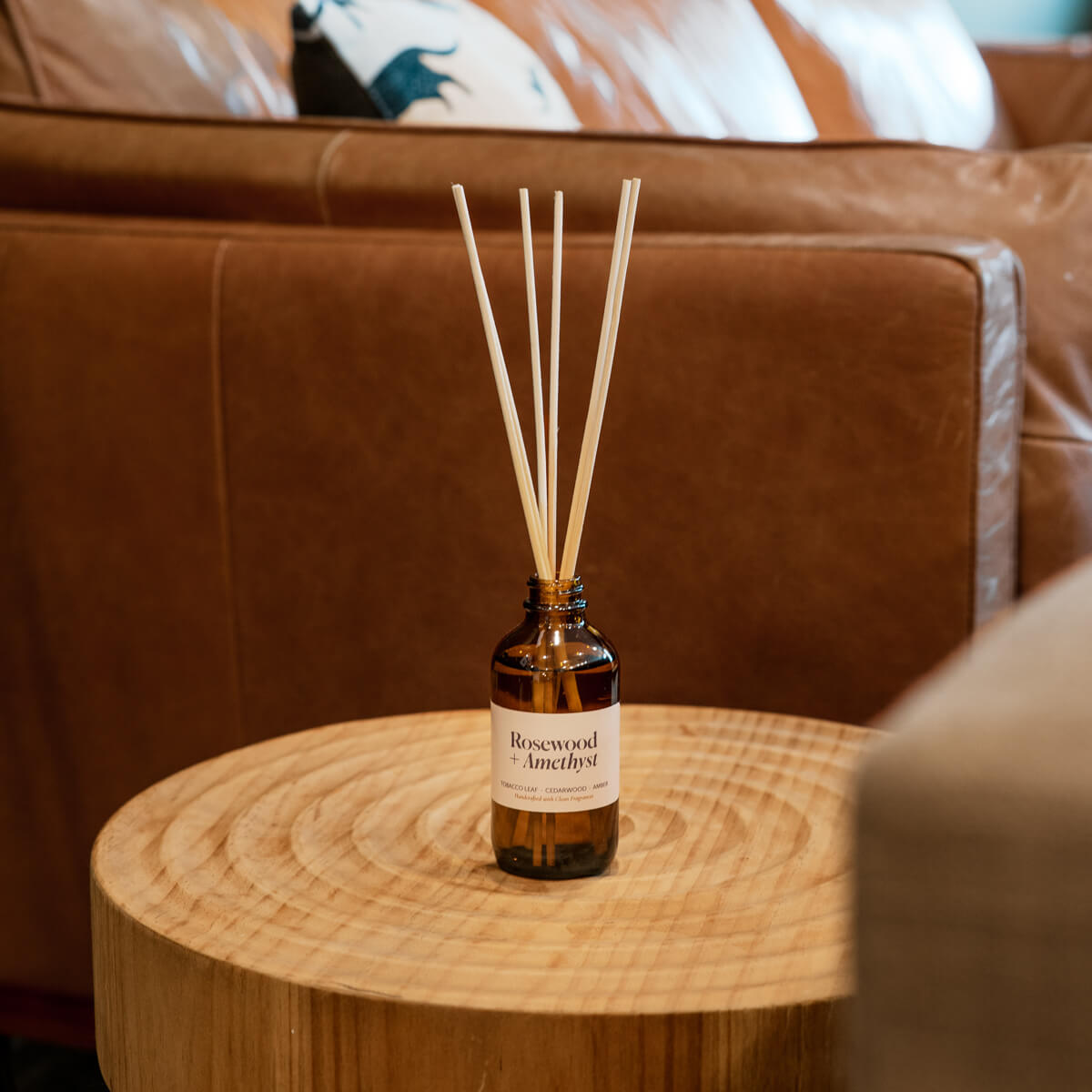 Rosewood + Amethyst Reed Diffuser Misiyo Candle Co Reed Diffusers art-noise.myshopify.com rosewood-amethyst-reed-diffuser