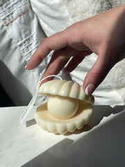 Pearl Shell Eloise and Oliver Decorative Candle art-noise.myshopify.com pearl-shell