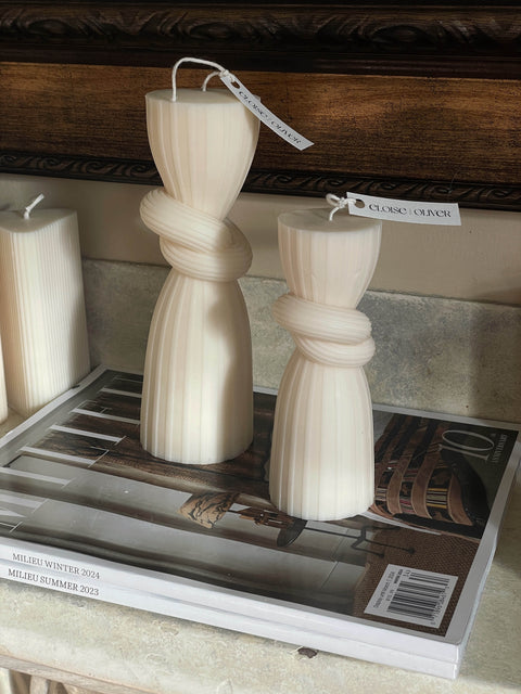 Hourglass Eloise and Oliver Decorative Candle art-noise.myshopify.com hourglass