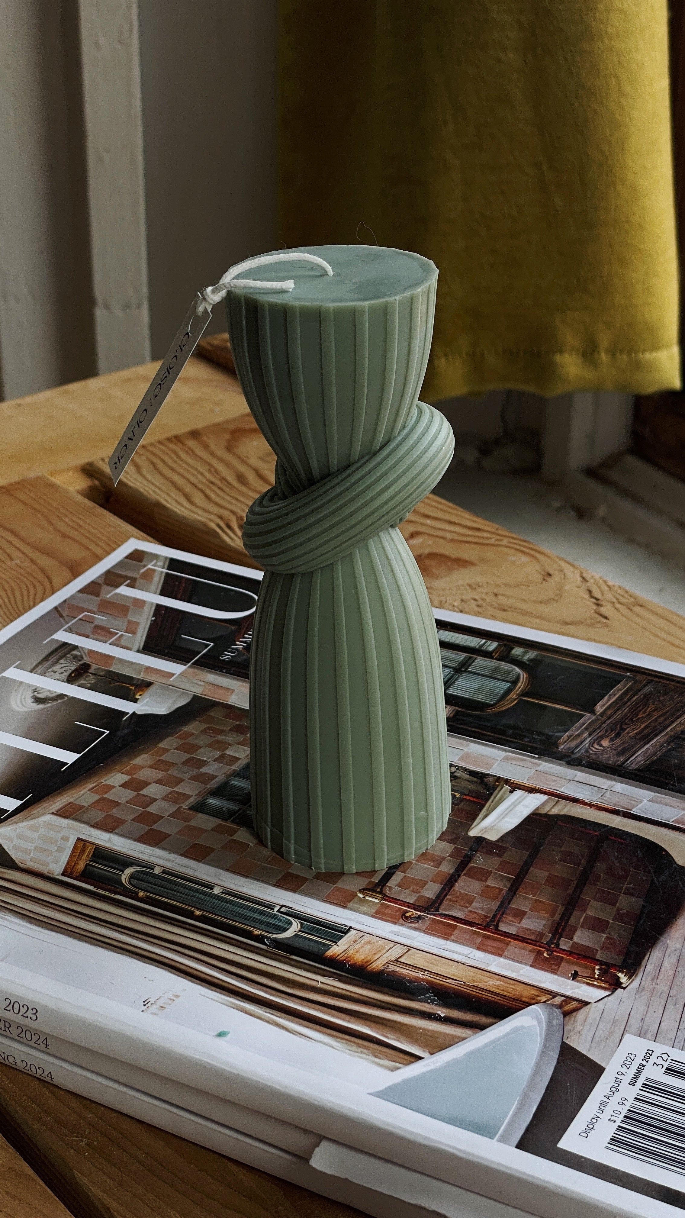 Hourglass Eloise and Oliver Decorative Candle art-noise.myshopify.com hourglass