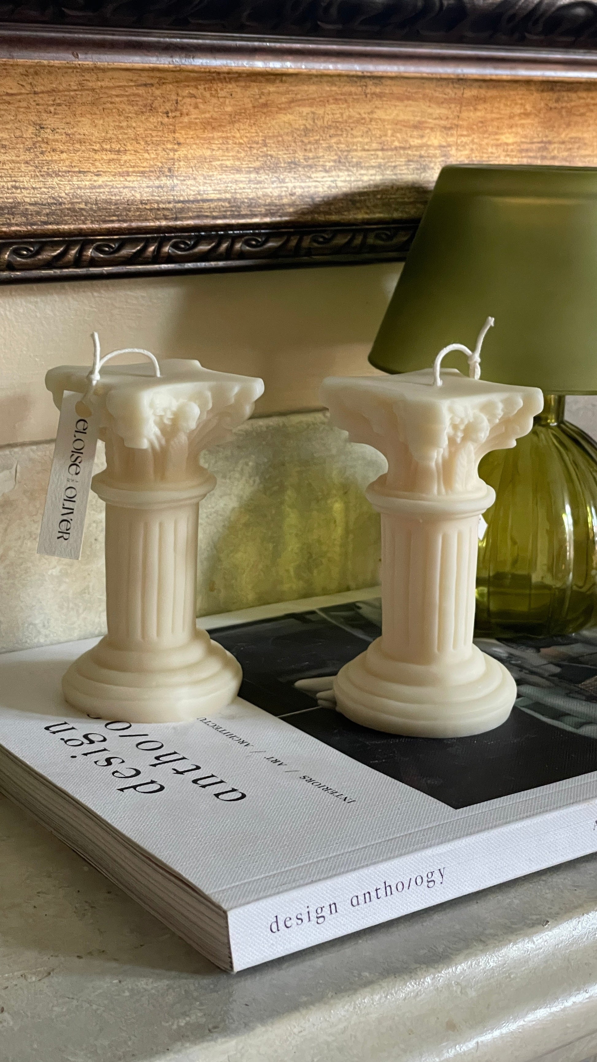 Roman Pillar Eloise and Oliver Decorative Candle art-noise.myshopify.com roman-pillar