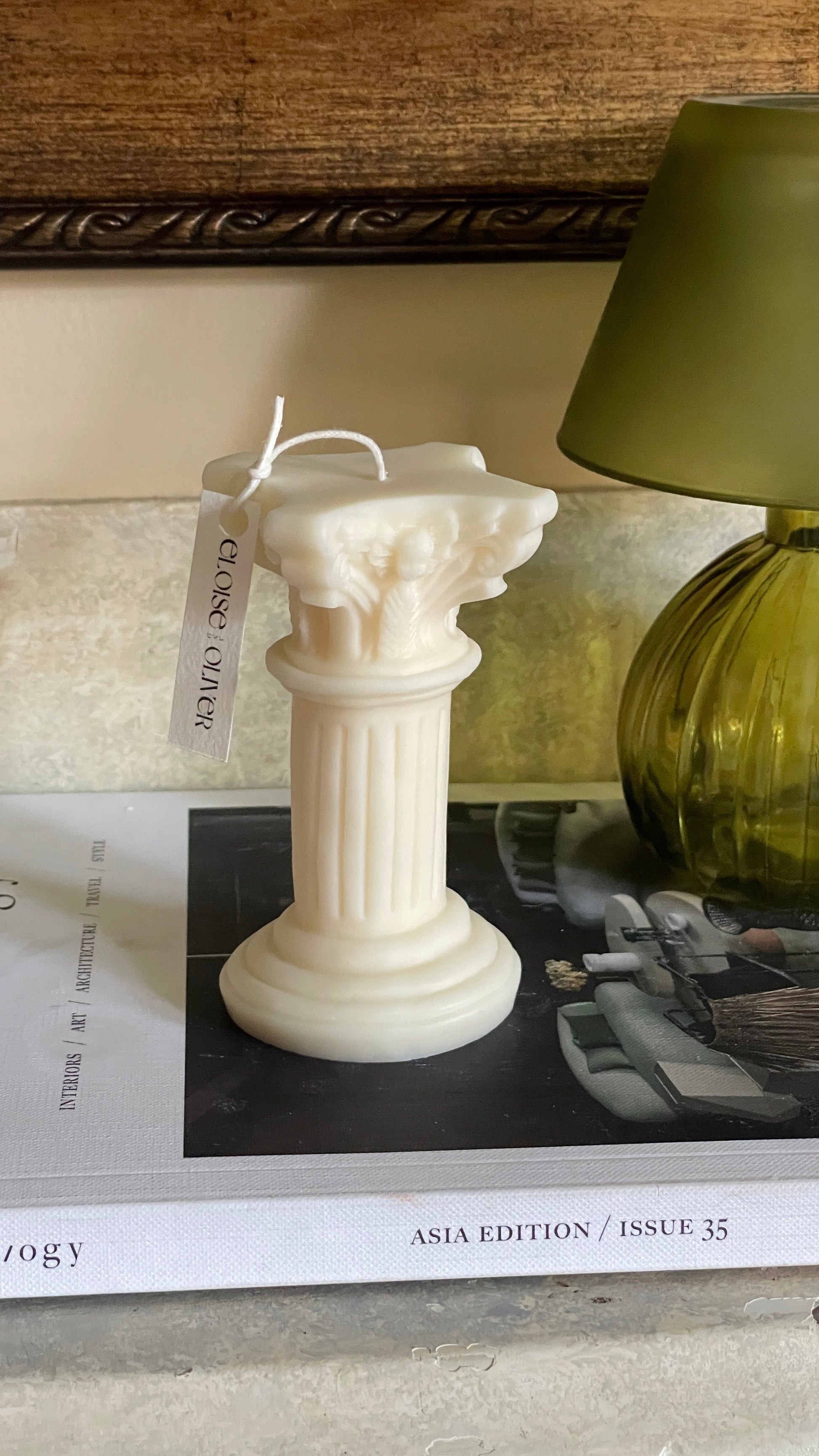 Roman Pillar Eloise and Oliver Decorative Candle art-noise.myshopify.com roman-pillar