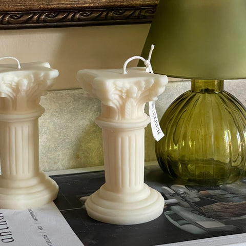 Roman Pillar Eloise and Oliver Decorative Candle art-noise.myshopify.com roman-pillar
