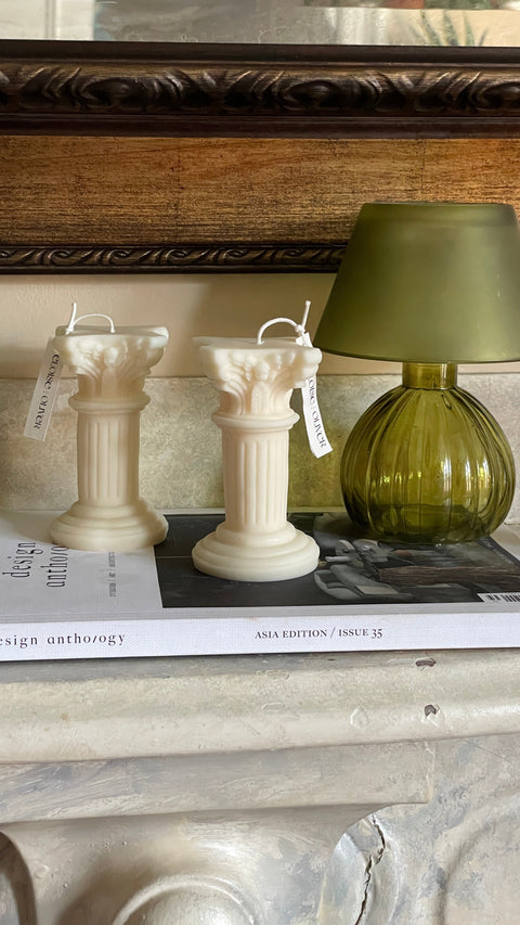 Roman Pillar Eloise and Oliver Decorative Candle art-noise.myshopify.com roman-pillar