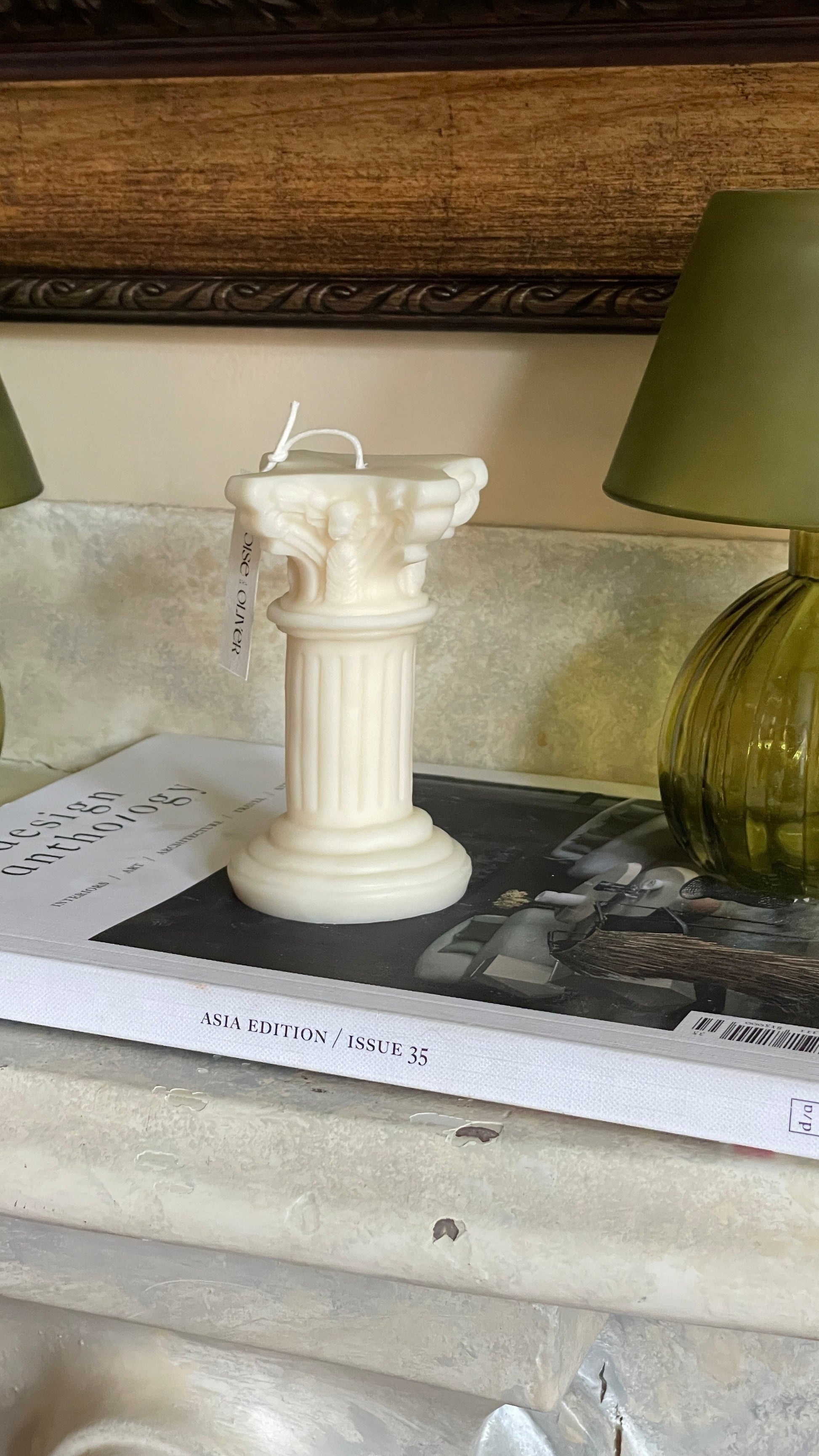 Roman Pillar Eloise and Oliver Decorative Candle art-noise.myshopify.com roman-pillar