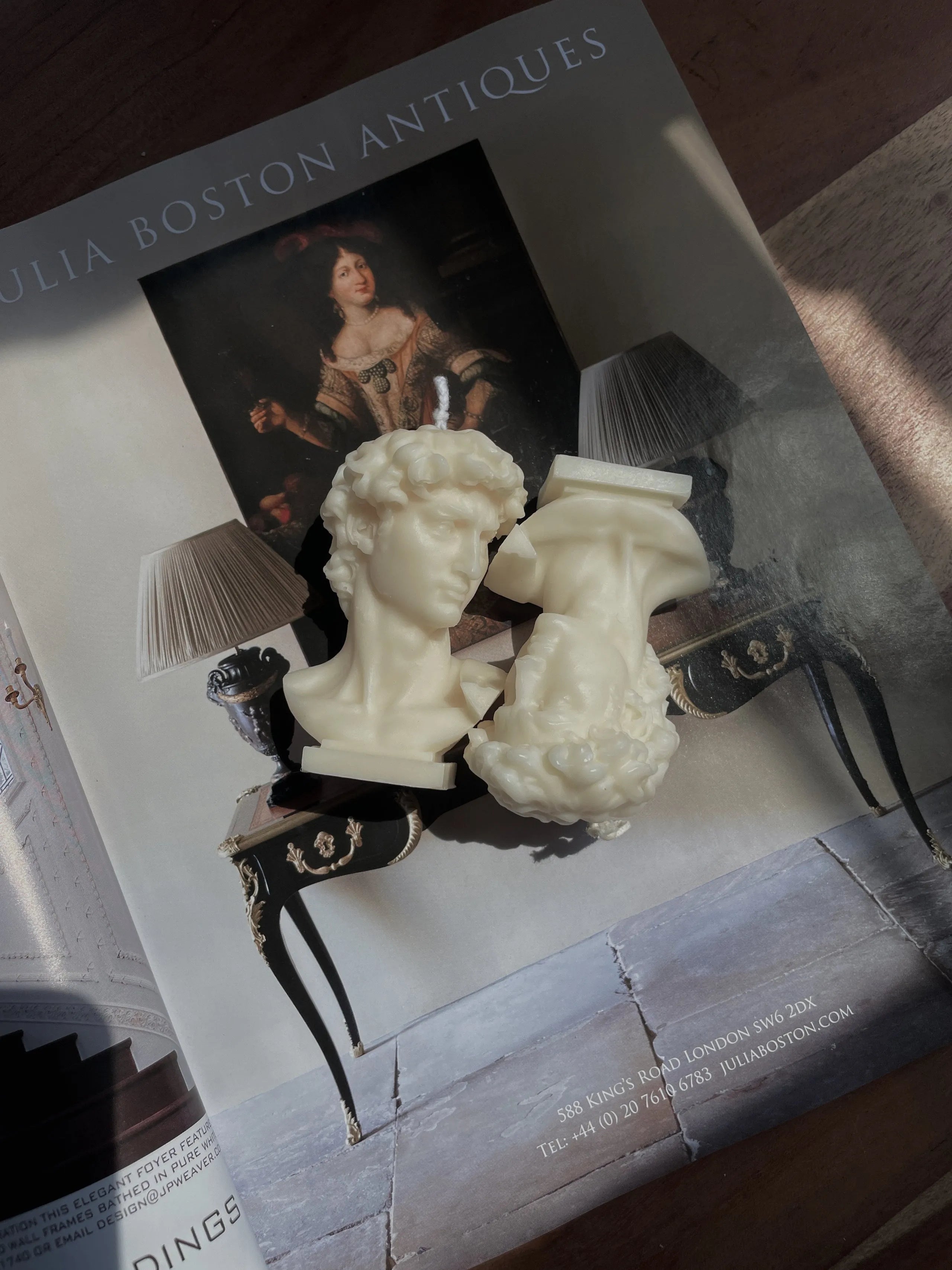 David Bust Eloise and Oliver Sculpture Candle art-noise.myshopify.com david-bust David Bust Eloise and Oliver Sculpture Candle art-noise.myshopify.com david-bust