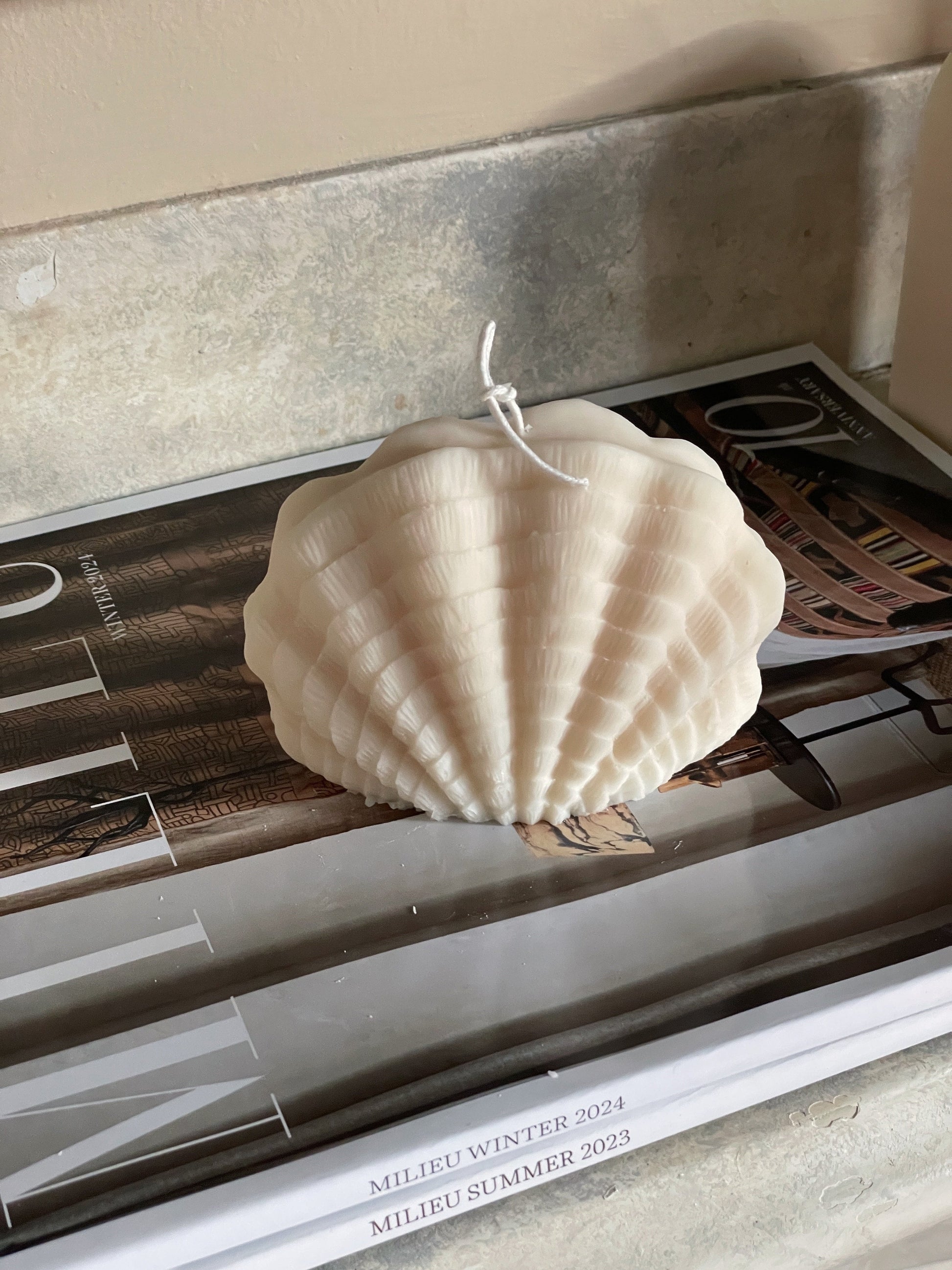 Ocean Shell Eloise and Oliver Decorative Candle art-noise.myshopify.com ocean-shell