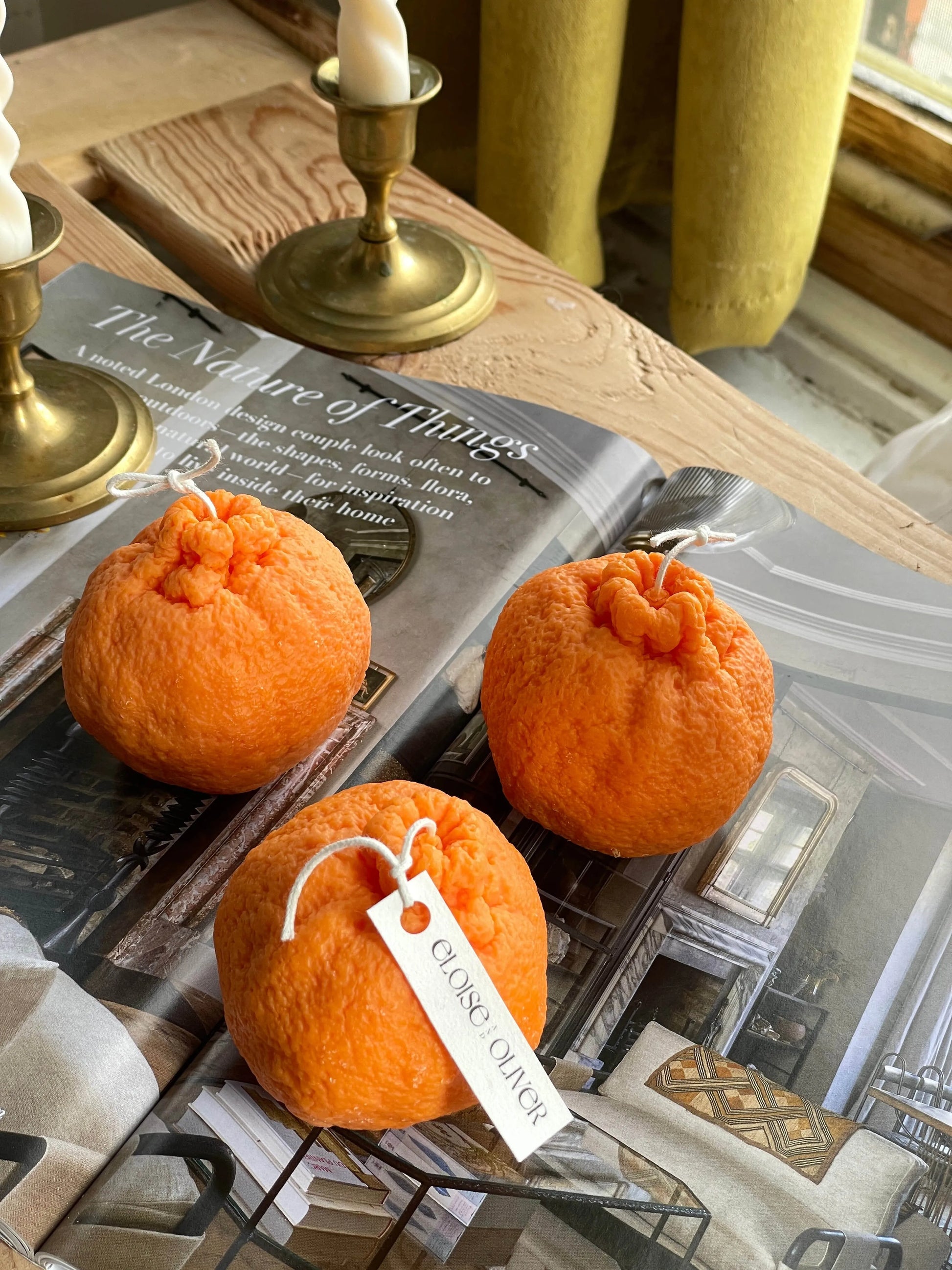 Orange Eloise and Oliver Decorative Candle art-noise.myshopify.com orange Orange Eloise and Oliver Decorative Candle art-noise.myshopify.com orange