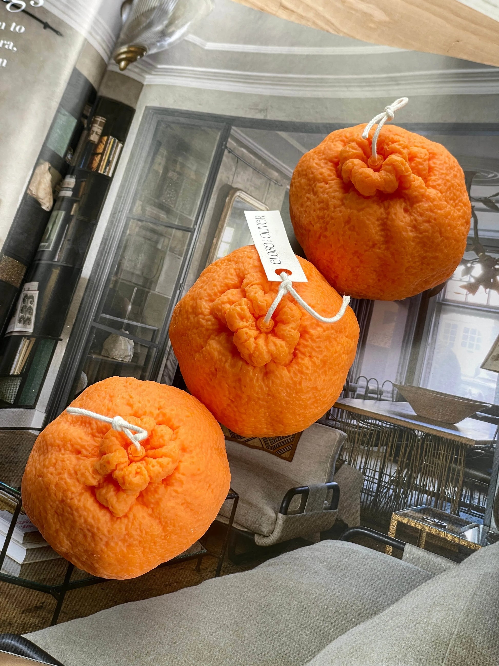 Orange Eloise and Oliver Decorative Candle art-noise.myshopify.com orange Orange Eloise and Oliver Decorative Candle art-noise.myshopify.com orange