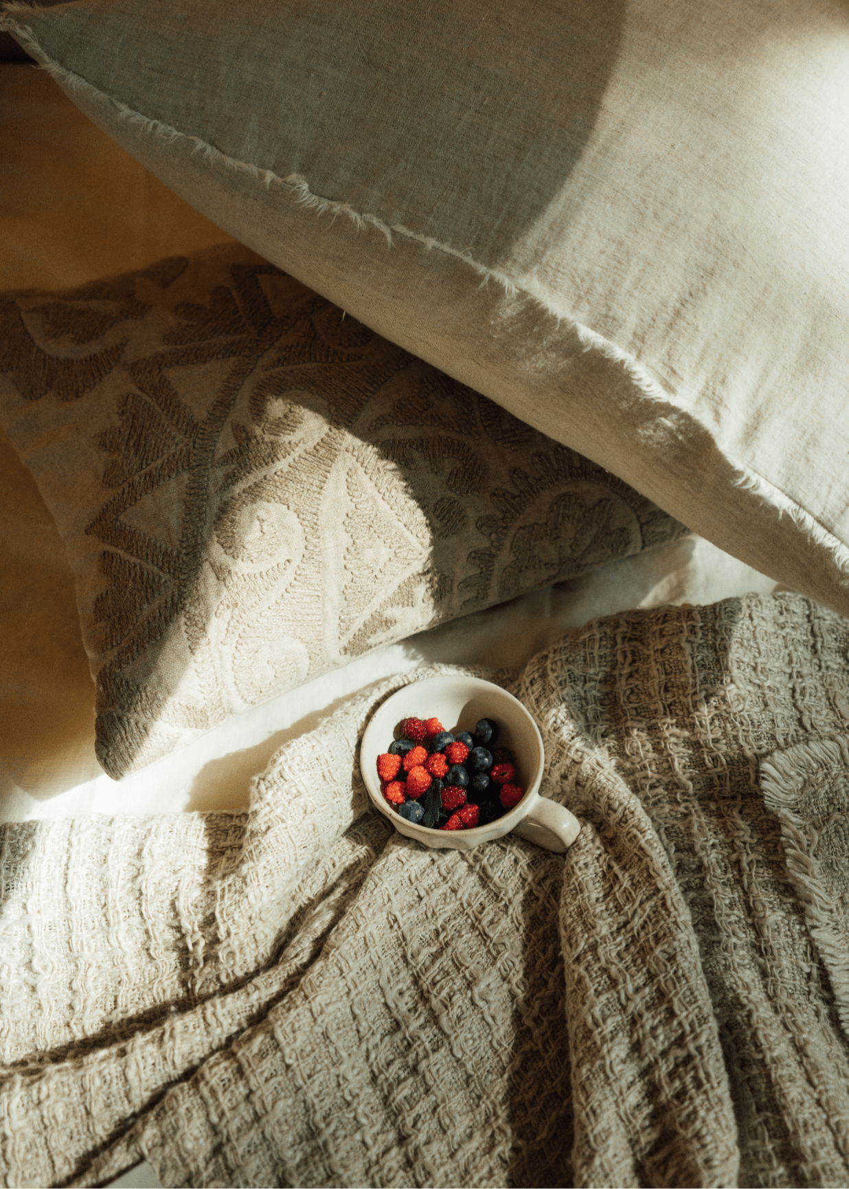 Sable Fringe Throw – Beige