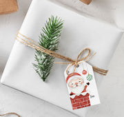 Santa Chimney Gift Tags