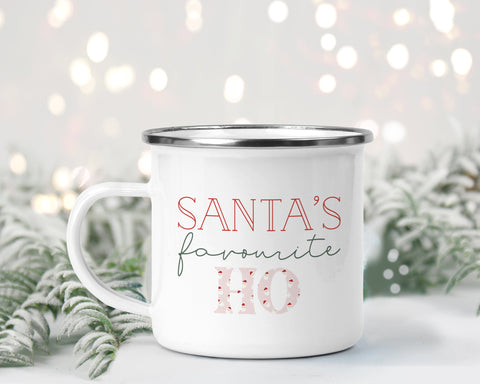 Santa's favourite HO Enamel Mug