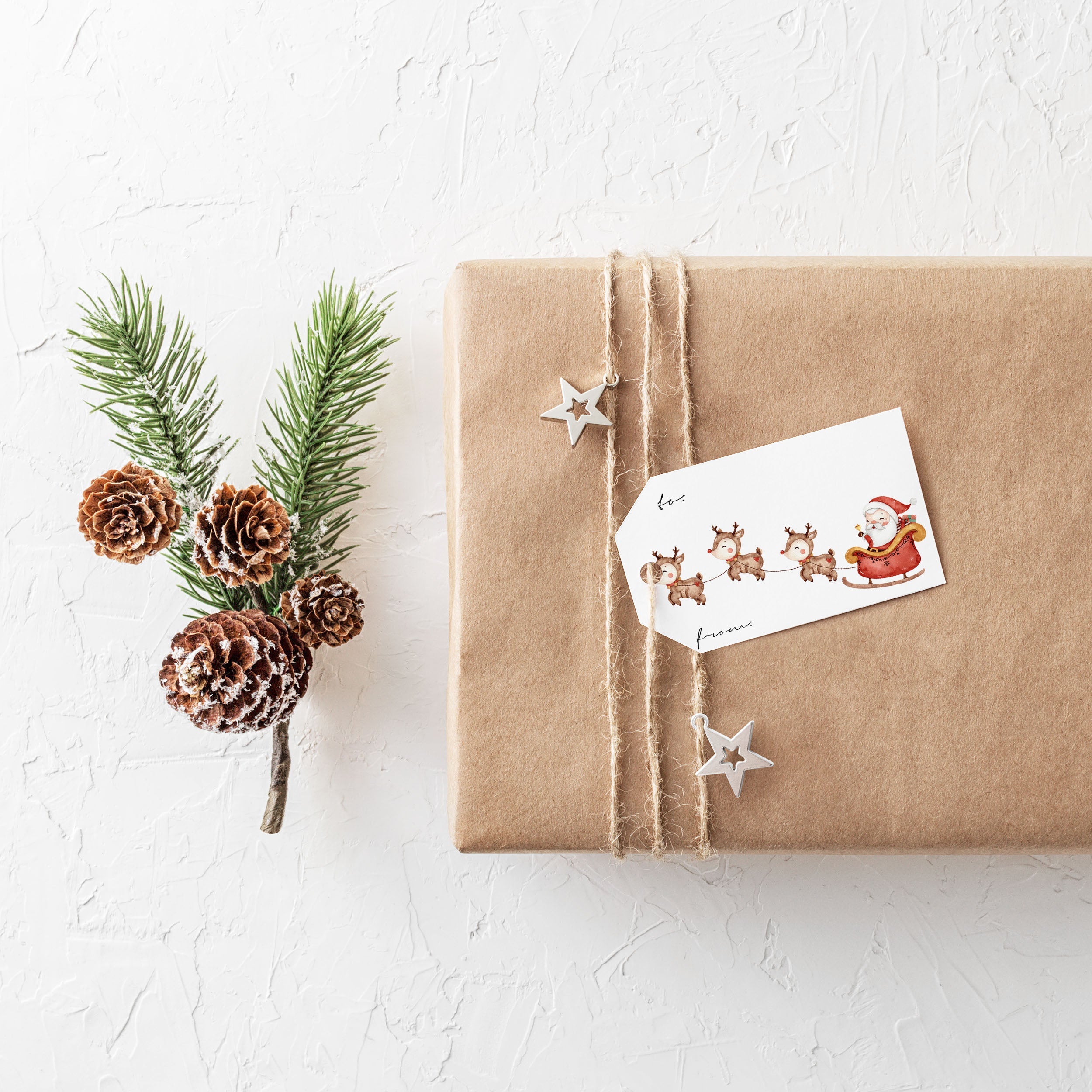 Reindeer's Sleigh Gift Tags Creativien product_type art-noise.myshopify.com reindeers-sleigh-gift-tags