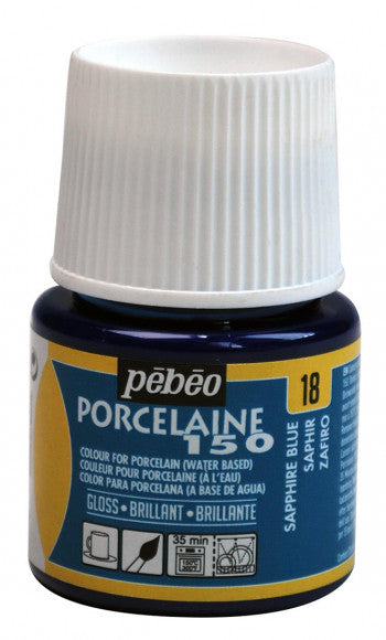 Porcelaine 150 - 45ml Sapphire Bue - Art Noise Porcelaine 150 - 45ml Sapphire Bue Pebeo Porcelaine Paint art-noise.myshopify.com porcelaine-150-45ml-sapphire-bue