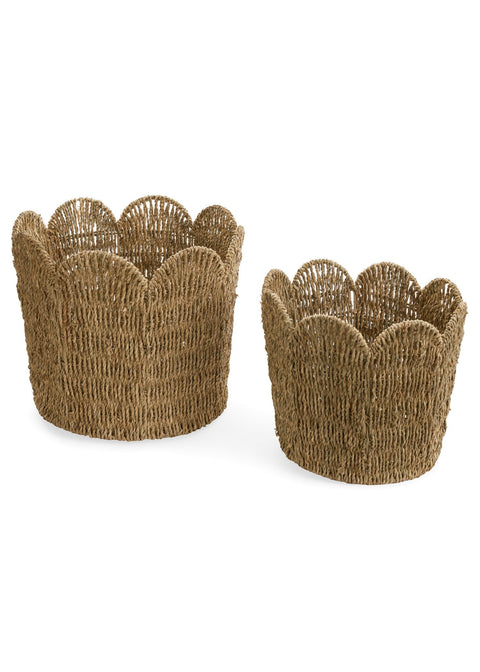 Seagrass Scallop Edge Basket