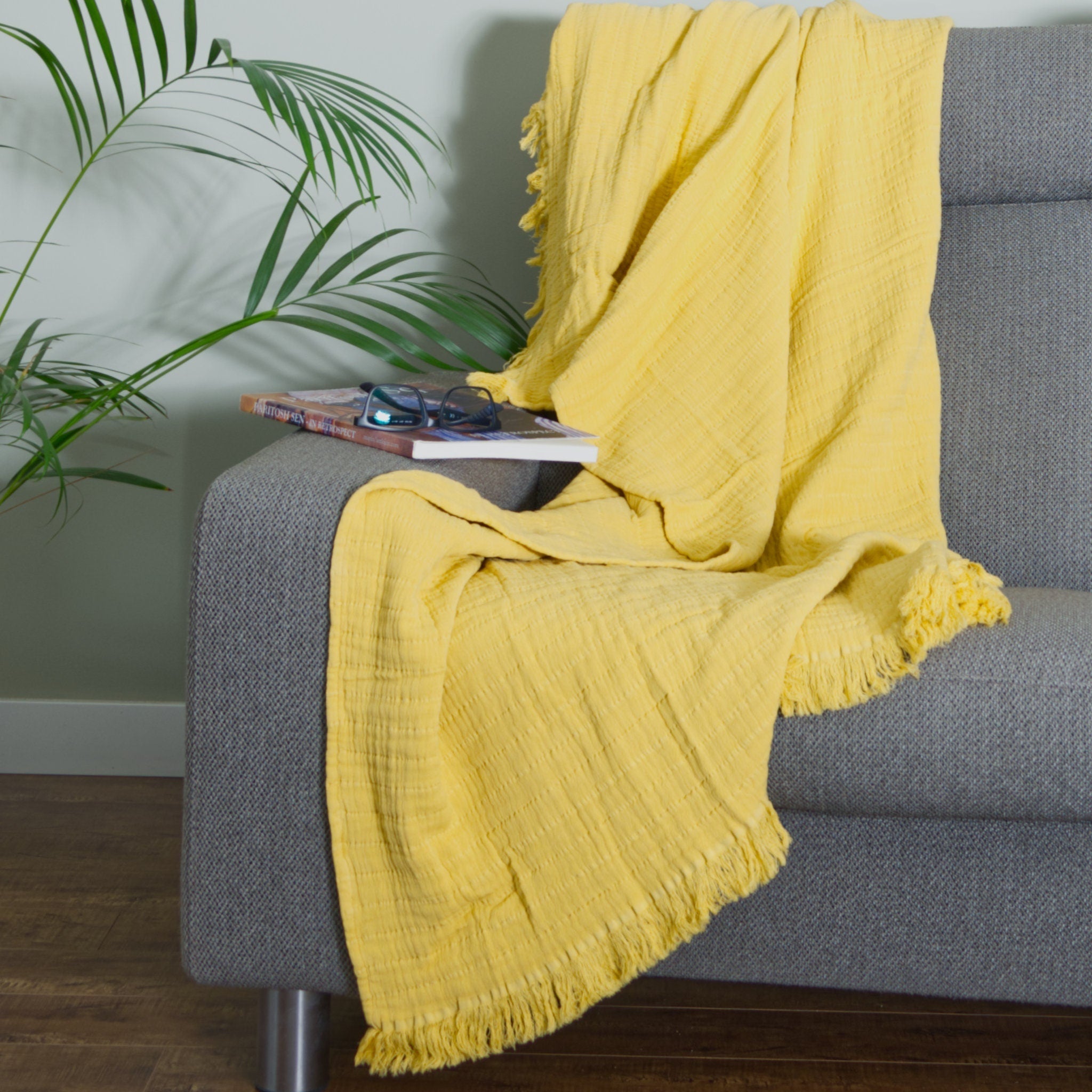 Wearable Seersucker Throw: 2 Colors