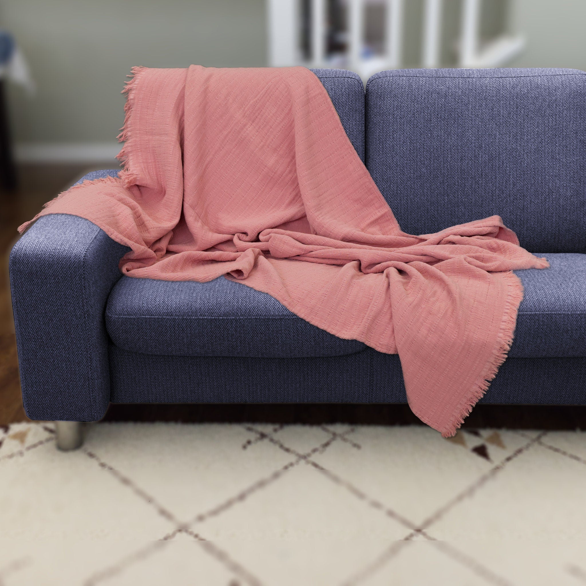 Wearable Seersucker Throw: 2 Colors