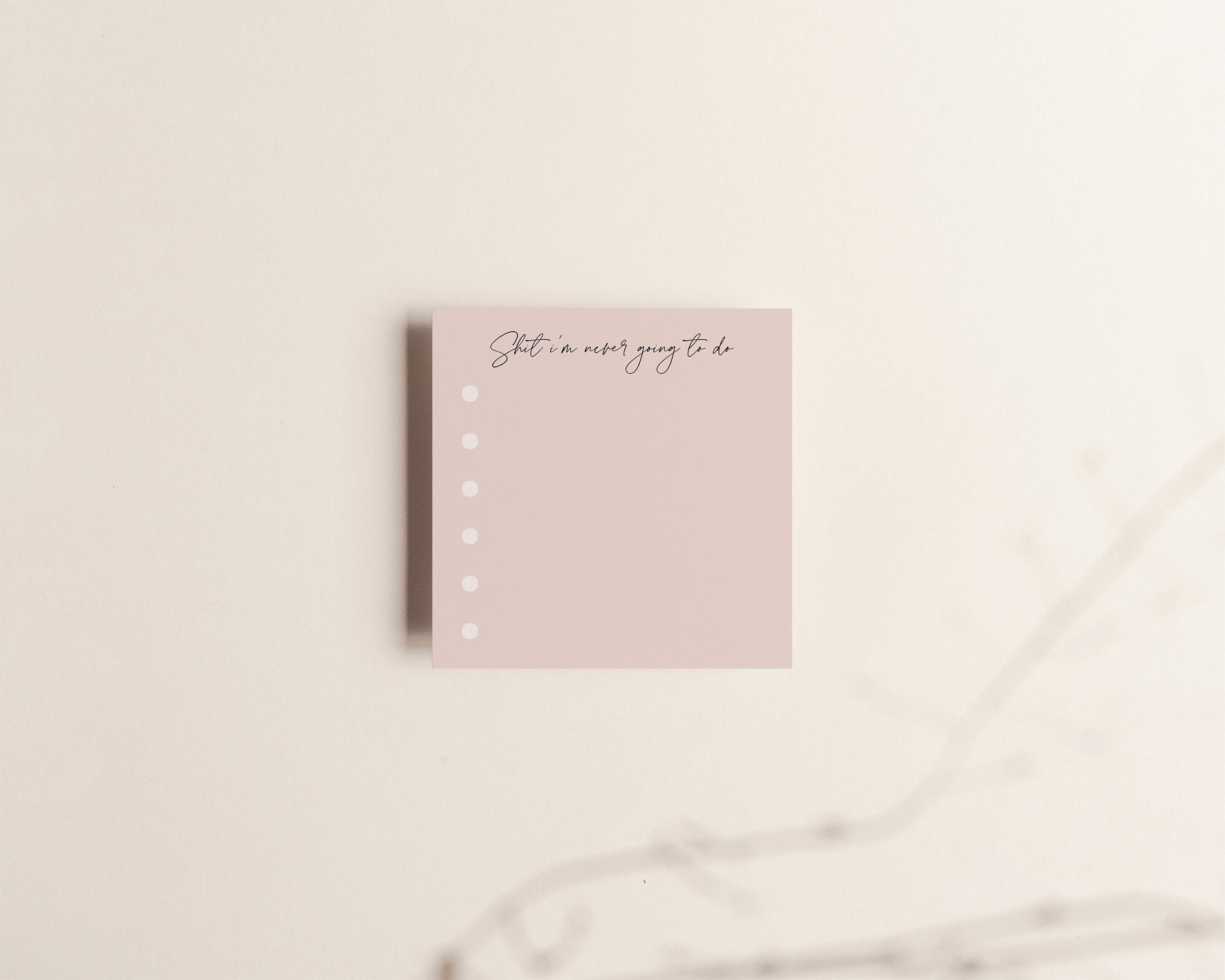 Shit I'm never going to do Sticky Notes Creativien Paper Goods art-noise.myshopify.com shit-im-never-going-to-do-sticky-notes