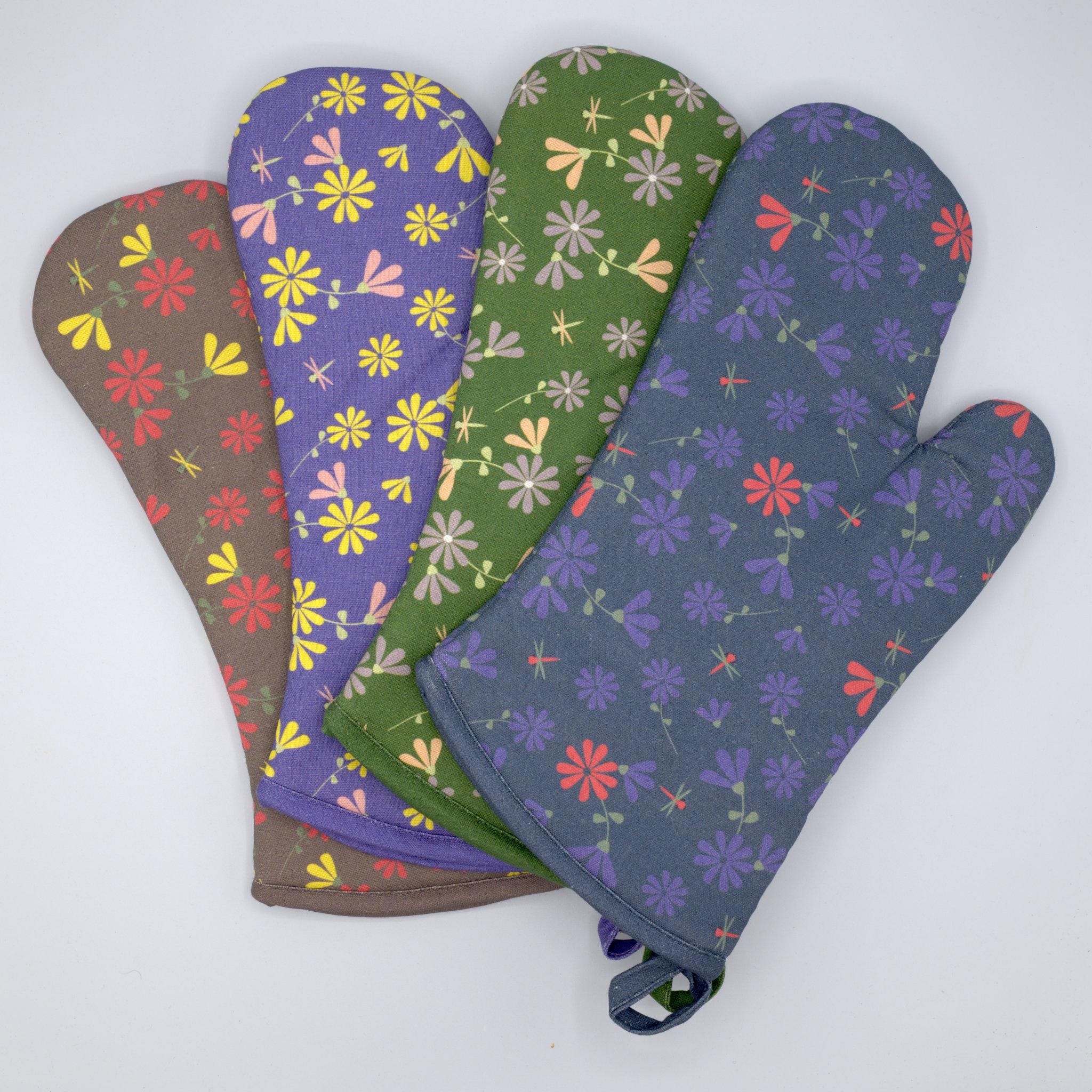 Shy Dragonfly-Oven Mitts & Pot Holders-4 Colors